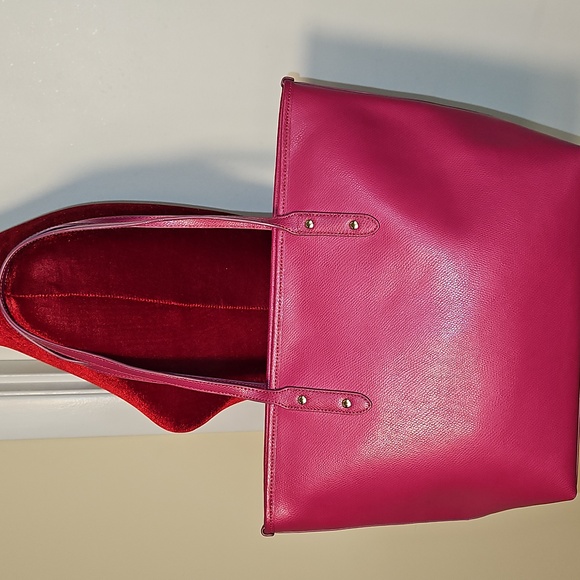 Coach Pink Leather Tote Bag - Picture 4 of 11